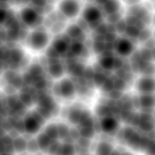 Worley noise generated by averaging F1 and F2